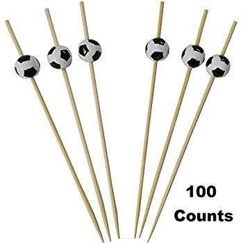 Bamboo Pick Football 15cm - 100 τεμ